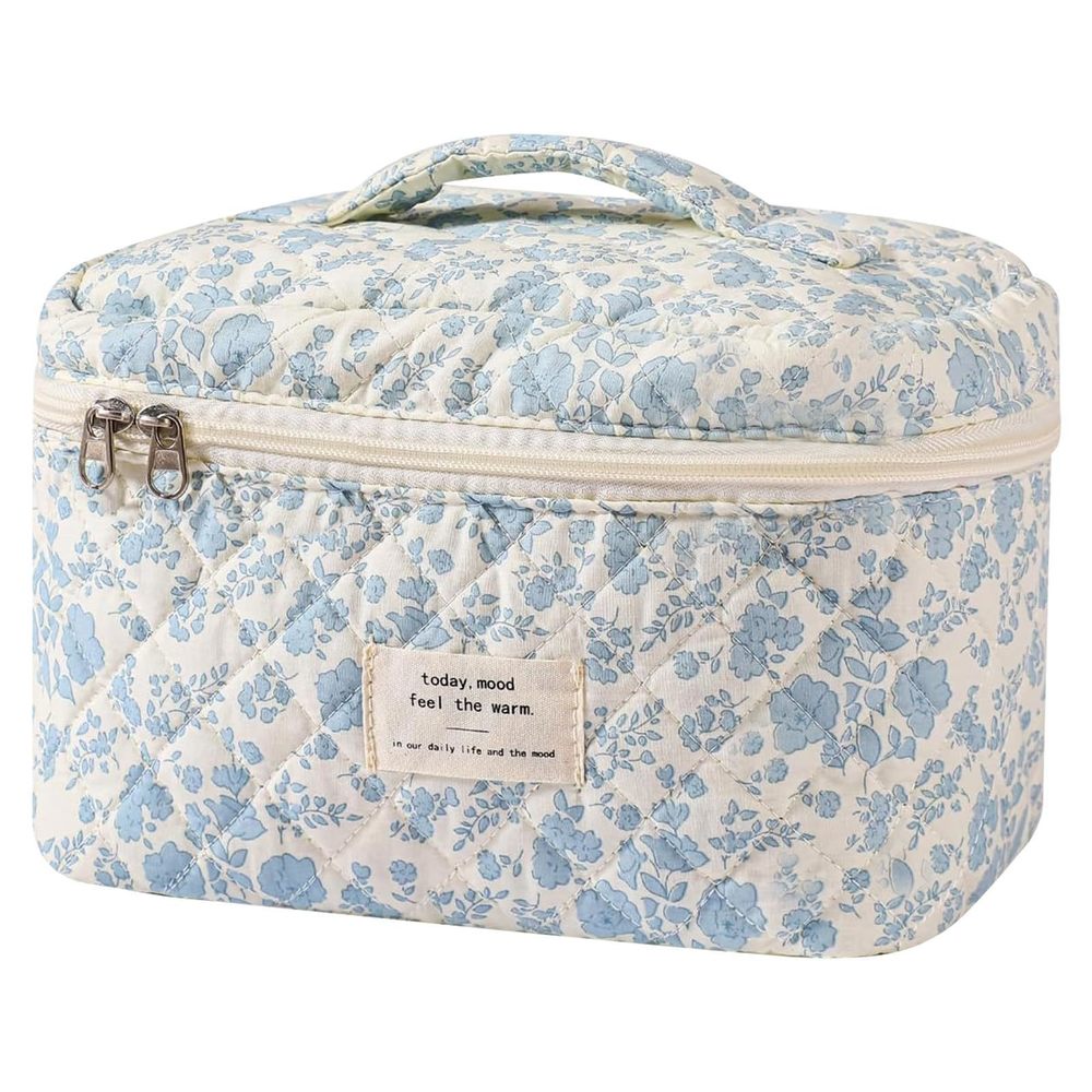 Large Makeup Bag, Cute Cosmetic Bag For Women Girls, Floral Coquette Aesthetic🐼